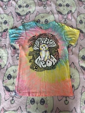 UNIF Trippin Right Meow Tie-Dye Tee